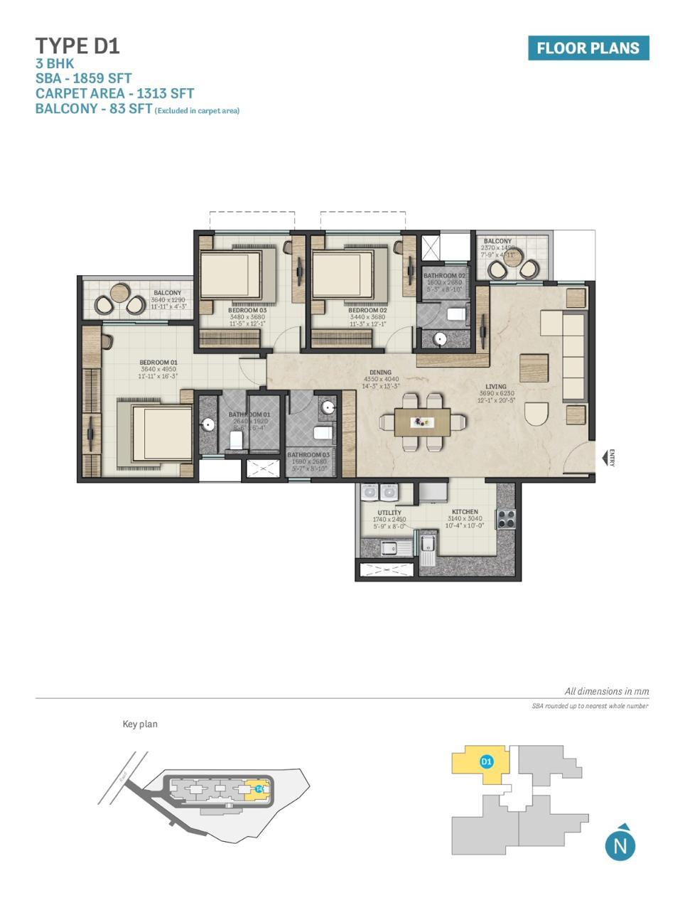 D1 floor plan